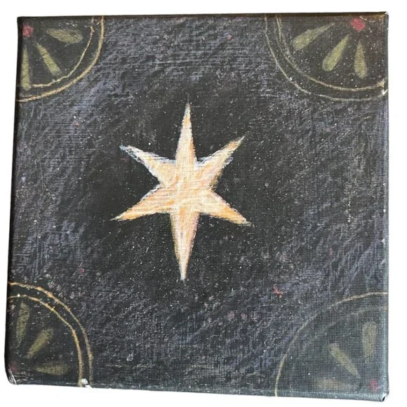 Vtg BOB'S BOXES Primitive Colors Nativity 3 Folk Art NESTING BOXES Angel, Dove - Picture 14 of 16